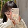 Cute Kuromi Hello Kitty Phone Holder Casing For Samsung A57 A56 A55 5G A54 A53 A17 A07 A36 A35 A26 A52 A34 A16 A15 A14 5G Case