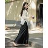 Demana Women's Elegant Pleated Chain Round Neck T-shirt