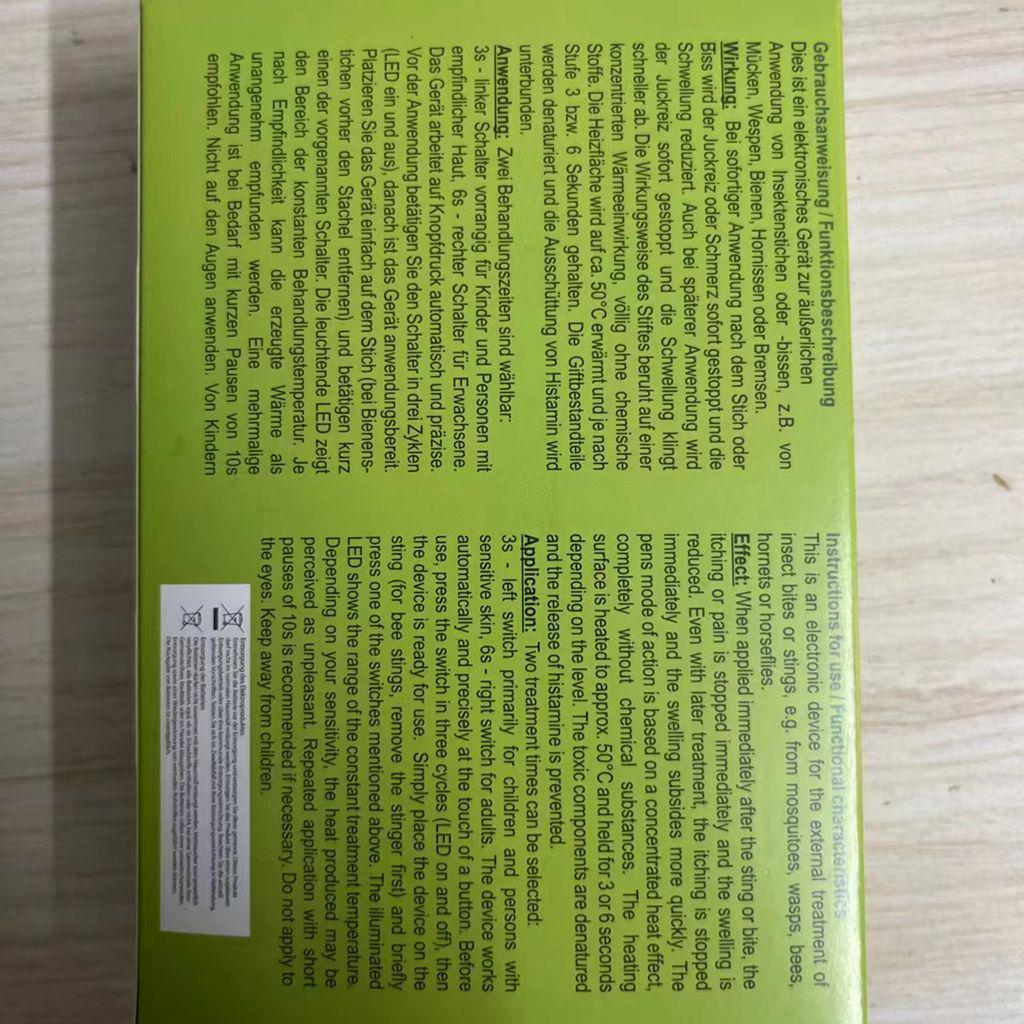 Bärbar penna för lindring av myggbett för vuxna och barn - Insektklådstillande