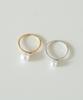 Alleun Silver 925 Bold Nucleus Pearl Ring For Women (Type B)