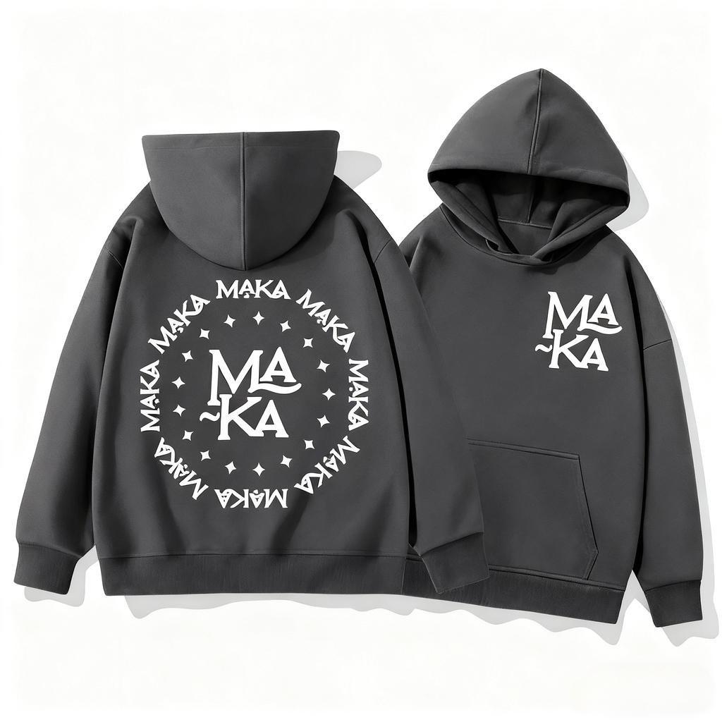 Rapper Maka Logo Print Hoodies Harajuku Hip Hop Hooded Autumn Leisure Sweatshirt Men Women High Quality Fashion Winter Pullovers