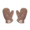 Warm Winter Plush Bear Mittens - Cute, Funny, Thickened Cold-Proof Gloves for Women & Students, Ideal for Outdoor Cycling