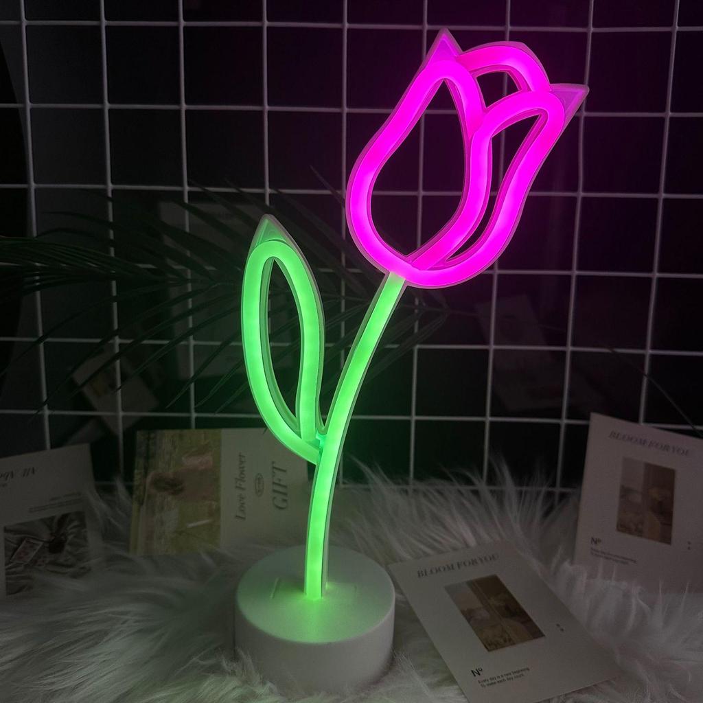Romantic Neon LED Decorative Desktop Lights - Ins Style