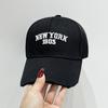 Gorra de Béisbol Bordada con Letra, Visera Curva Ajustable Protector Solar Versátil Sombrero de Camionero de Verano