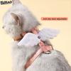 Harnais et Laisse pour Chat Ensemble Réglable Anti-évasion Gilet Doux Harnais pour Chaton Fournitures de Traction pour Animaux de Compagnie Avec Collier Petit Chat Extérieur