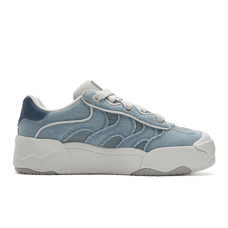 Fila Zapatillas de mujer Omelette Casual Clásico Retro Impermeables Duraderas de Caña Baja Azul Océano F12W542203FBO