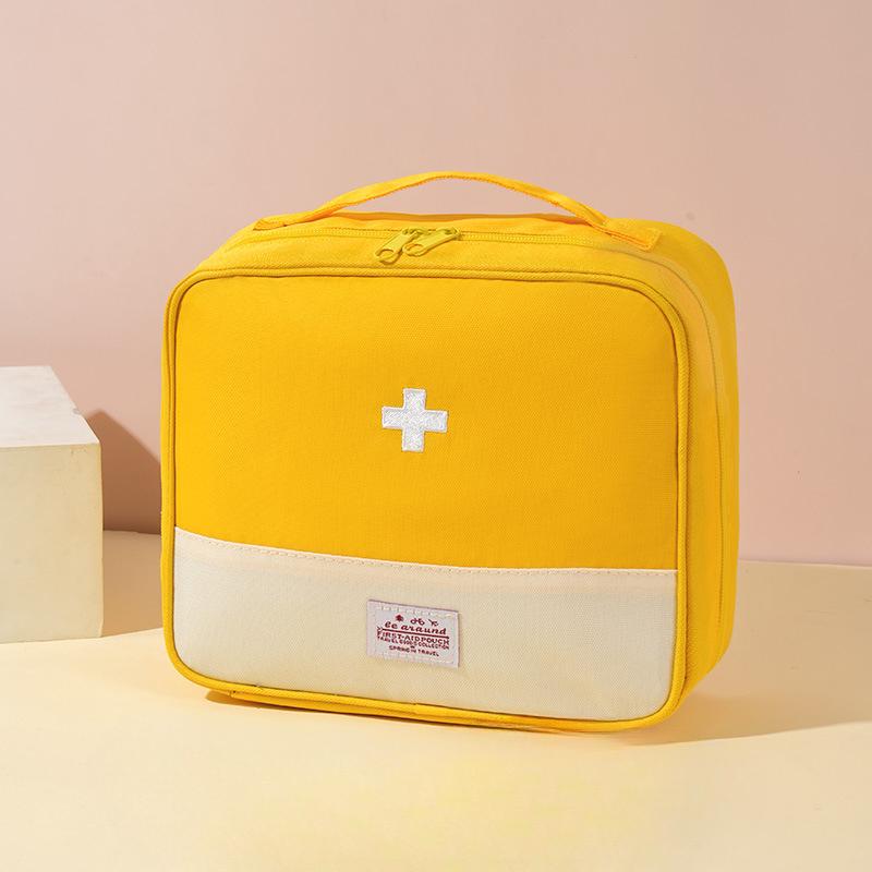 

Бытовая утолщенная многослойная аптечка большой емкости портативный водонепроницаемый тканевый медицинский шкафчик для хранения аптечки первой помощи контейнеры L жёлтый