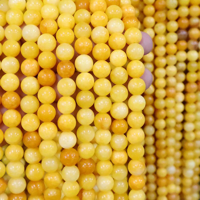 Natural Stone Crystal Beads: Round Beads for Jewelry - Colored Necklaces, Bracelets, Pendants DIY Accessories