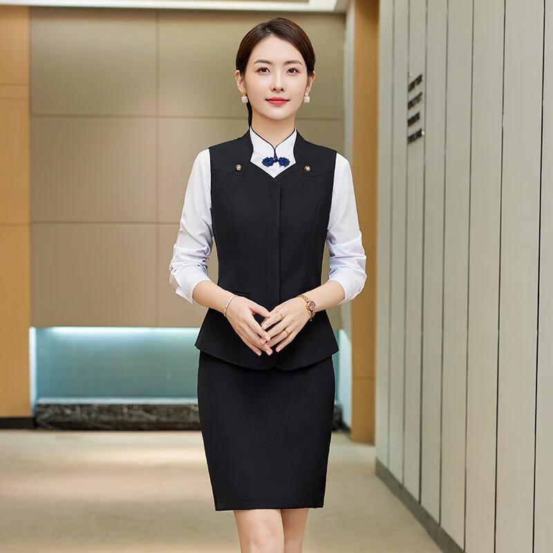 Women s Professional Vest & Skirt/Pants Uniform Set M