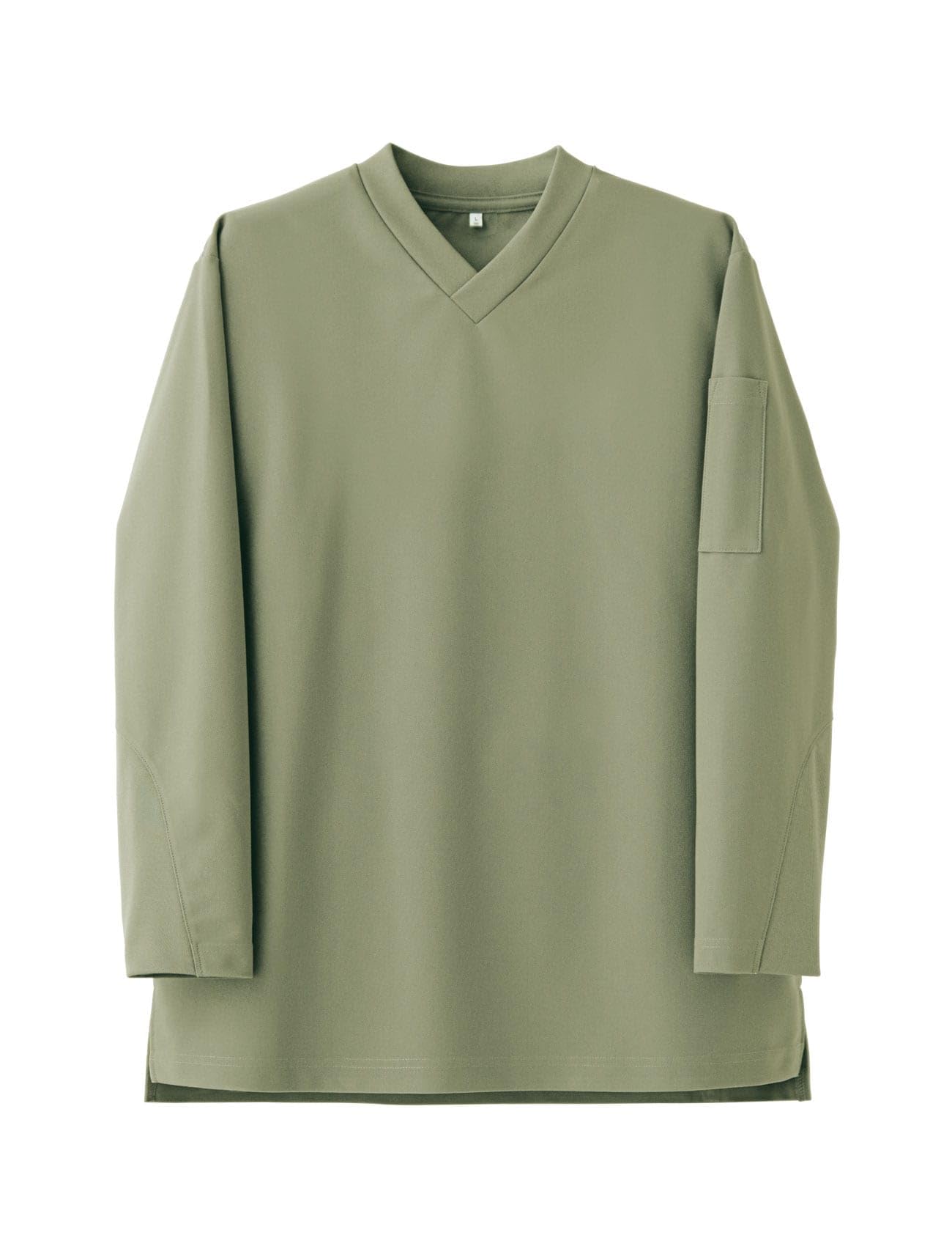 

Seven Uniform CU1965-4 Moss Green LL V-Neck Long Sleeve T-Shirt