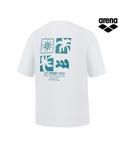 Alena Graphic Day Uni Loose Fit Short Sleeve T-Shirt A6Mc1Rt08Wht