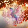 Kaijit - Beautiful Hummingbird Wind Spinner, Outdoor Garden Decor with Infinite Rotation | Wind-Powered Hanging