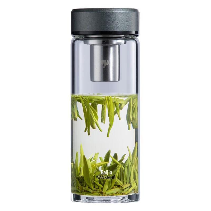 WANXIANG Portable Single-Layer Glass Water Bottle