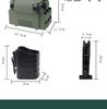 Fishing Tackle Box Set: Includes Large Capacity Storage Box, Rod Holder, Cup Holder, and Lure Storage.