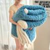 Doppelseitige Taftdecke, Warme Verdickte Fleece-Einfarbig-Decke Weiche Warme Überwurfdecke Nickerchen-Decke für Couch Sofa Büro Bett Camping Reisen
