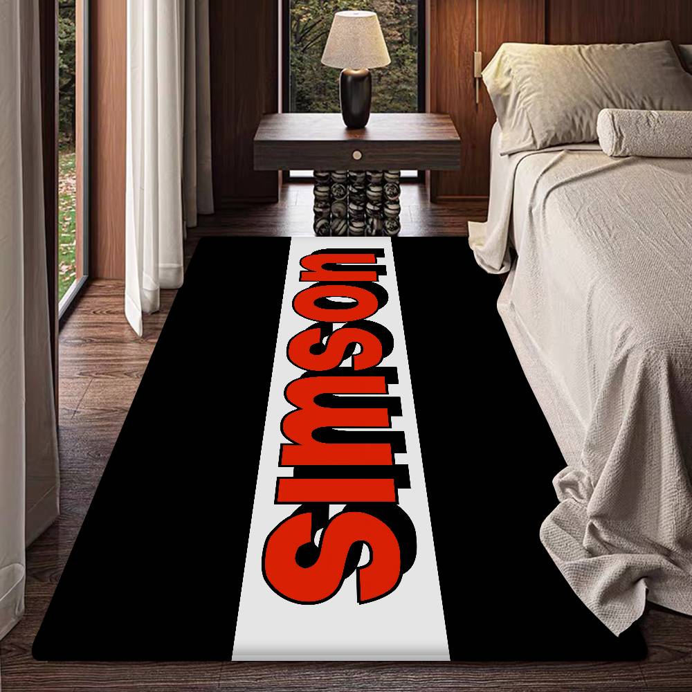 S-SimsonS LOGO Bath Mat Kids Room Bedroom Decoration Balcony Anti-Slip Doormat Living Room Alfombra