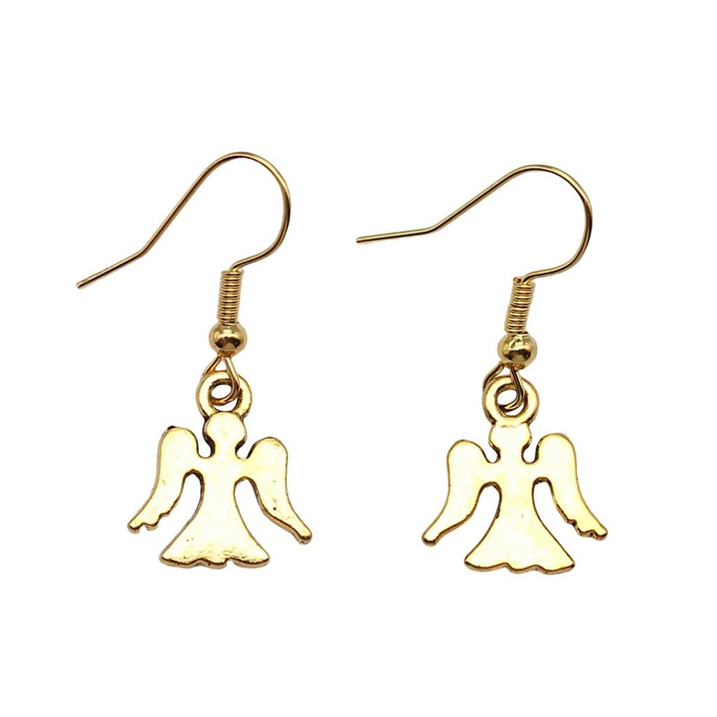 Angel Charm Dangle Earrings Retro Jewelry Design Wing Pendants Women Jewelry