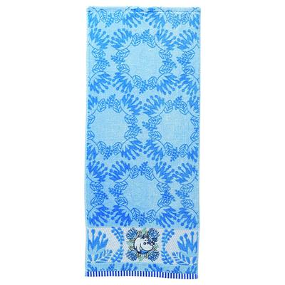 Marushin Mumin Gesicht Gestepptes Charakter Bio Antibakteriell und Geruchshemmend 1405039800 Handtuch, Blau, Design, 100% Baumwolle, Widerstandsfähig,