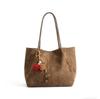 2025 Retro Large Capacity Suede Women's Shoulder Tote - Autumn/Winter Casual