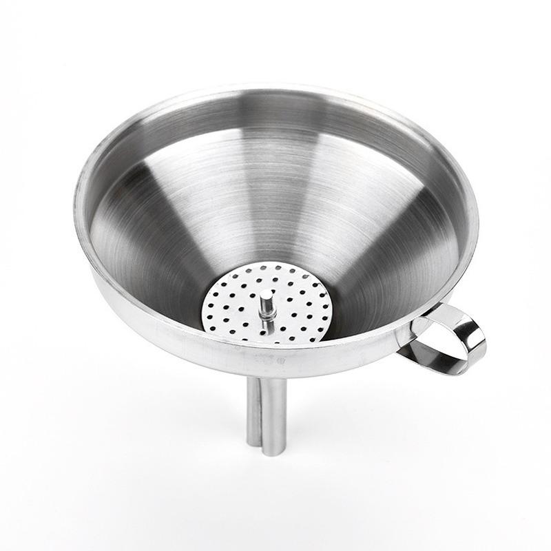 3 Sizes Stainless Steel Cone Funnel Pour Oil Wine Liquid Hopper Kitchen Home Tool Kitchen Tools & Gadgets Durable Funnel