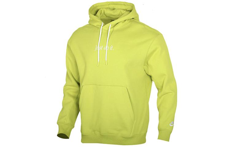 Nike Sweatshirts Unisex Bright Cactus Green Hooded Moderate Regular CI9407-308 S
