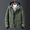 2025 Men's Down Jacket Men's Short Casual Outdoor Multi-Pocket Hooded Winter Wear