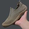 Herrenschuhe 2025 Sommer neue Herren atmungsaktive Mesh Sport Freizeitschuhe hohl einfach Wind ein Pedal Slipper