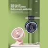 Camping Fan Rechargeable Desktop Portable Air Circulator Wireless Ceiling Electric Fan With LED Light Clip-on Room Home Fan