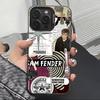 Singer S-Sam Fender  Phone Case For iPhone 17,16,15,14,13,12,11 Plus,Pro Max,XS,Colored Silver Plated Inside Cover