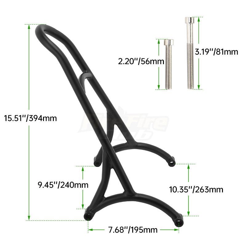 Motorcycle Accessories For Harley Sportster XL Iron Nightster 883 1200 2004-2023 Sissy Bar Rear Passenger Bracket