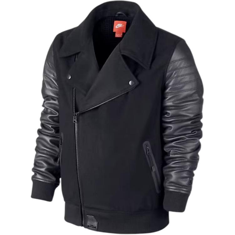 

Nike Lebron LBJ Moto Куртка мужская облегающего кроя на молнии с воротником-стойкой и длинными рукавами 631953-010 M