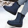 Hochwertige Warme Pelz Damen Winterstiefel Dicke Sohle Lässig Outdoor Baumwollschuhe Kältebeständig Keilabsatz Schuhe für Damen
