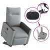 Recliner with Rising Aid Light Grey Fabric