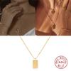 925 Sterling Silver Necklace For Women Color Cross Necklace Charms Chains Fine Jewelry Choker Bijoux Femme   Trend