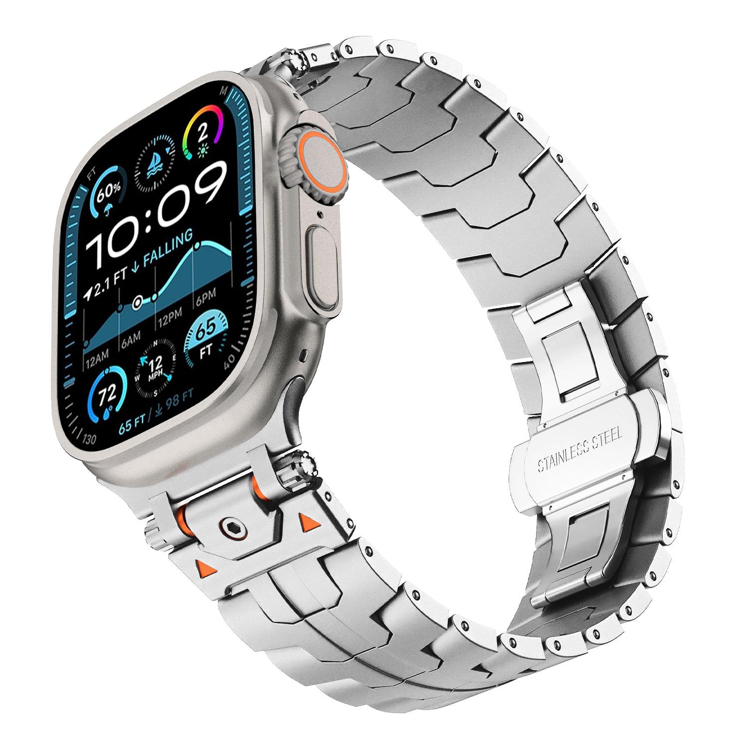 

Metal Modification Kit Strap For Apple Watch Band Ultra 3 2 49mm 11 10 46mm 42mm Bracelet iWatch 9 8 7 6 5 45mm 44/41/40mm Band 40 41 (S10-11 42MM)