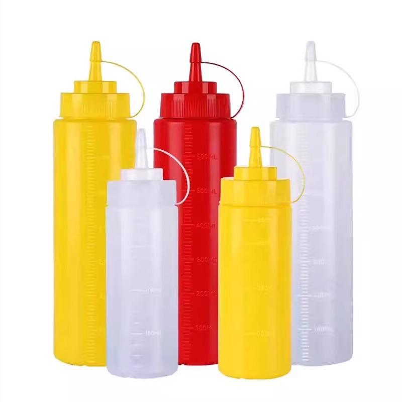 Multi-Purpose Squeeze Bottle with Icing Tip for Sauces and Dressings