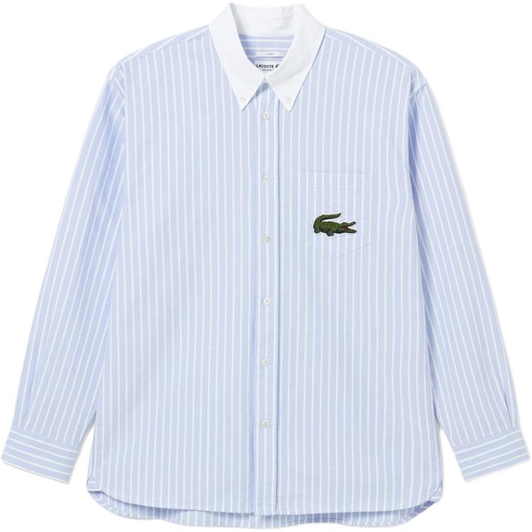 LACOSTE Shirts Men's E7B/Sky Blue Lapel Moderate CH2270-