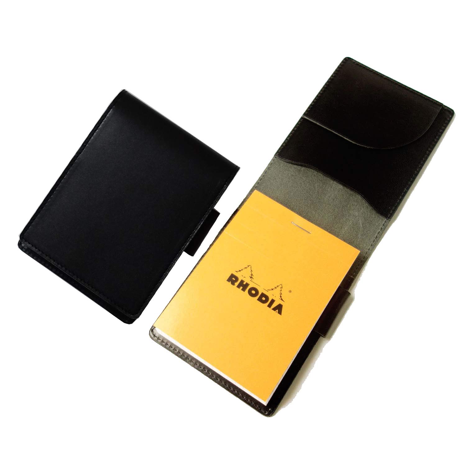 

Rhodia Cover Size Genuine Leather with One Notepad No.11 (Black)
