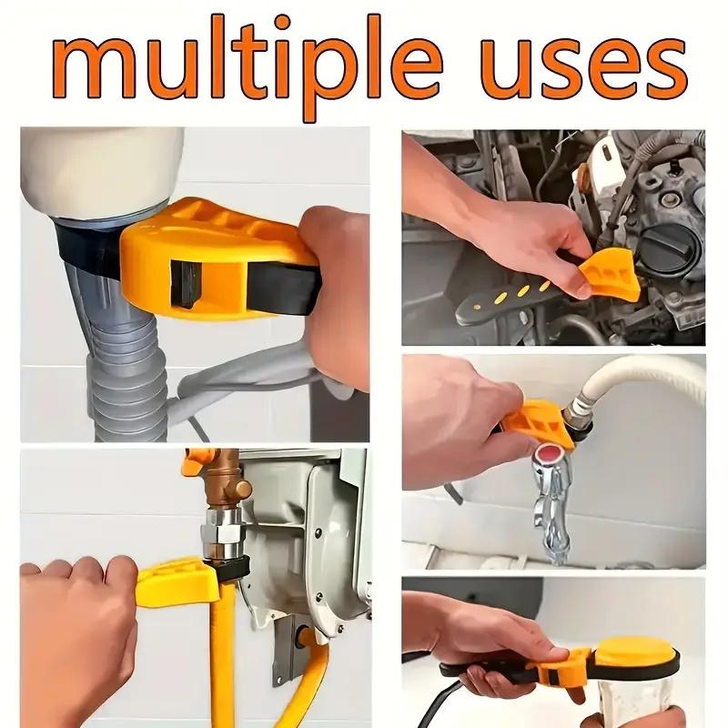 1ks 6palcový klíč na řemen Stahovák na olejový filtr Klíč na řetězový klíč Otvírač popruhu, nastavitelný nástroj pro demontáž