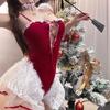 Erotic lingerie set Christmas erotic battle robe cute bunny girl velvet seduction suspender bodysuit