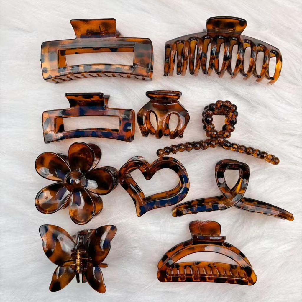 Colorful Claw Clip Set for Women - High-end Back of Head Hair Accessories