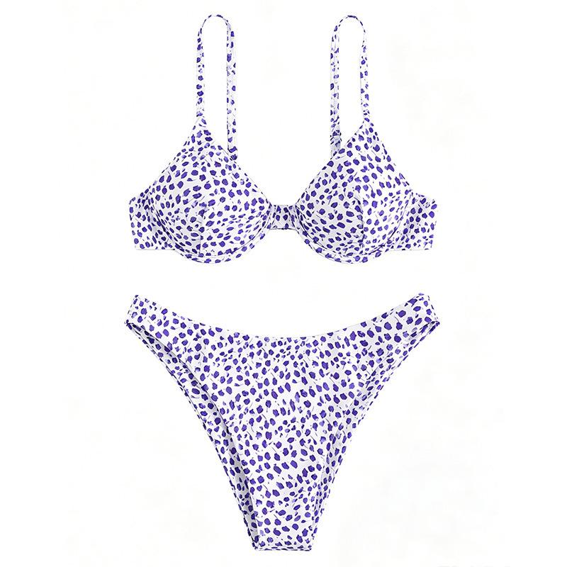 1011 European and American New Polka Dot Sexy Split Bikini Swimsuit Hot-selling Bikini Women's Swimsuit Summer
