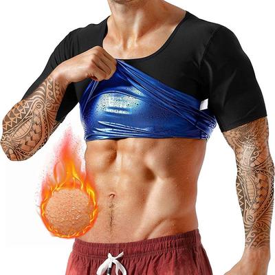 Herren Übergröße Fitness Shapewear Schweißtreibender Kurzarm Bodysuit