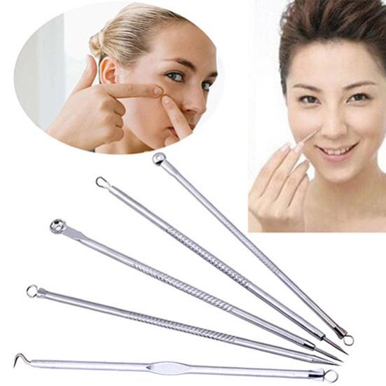 5Pcs/Set Comedoes Blemish Blackhead Acne Needles Extractors Pimple Removers