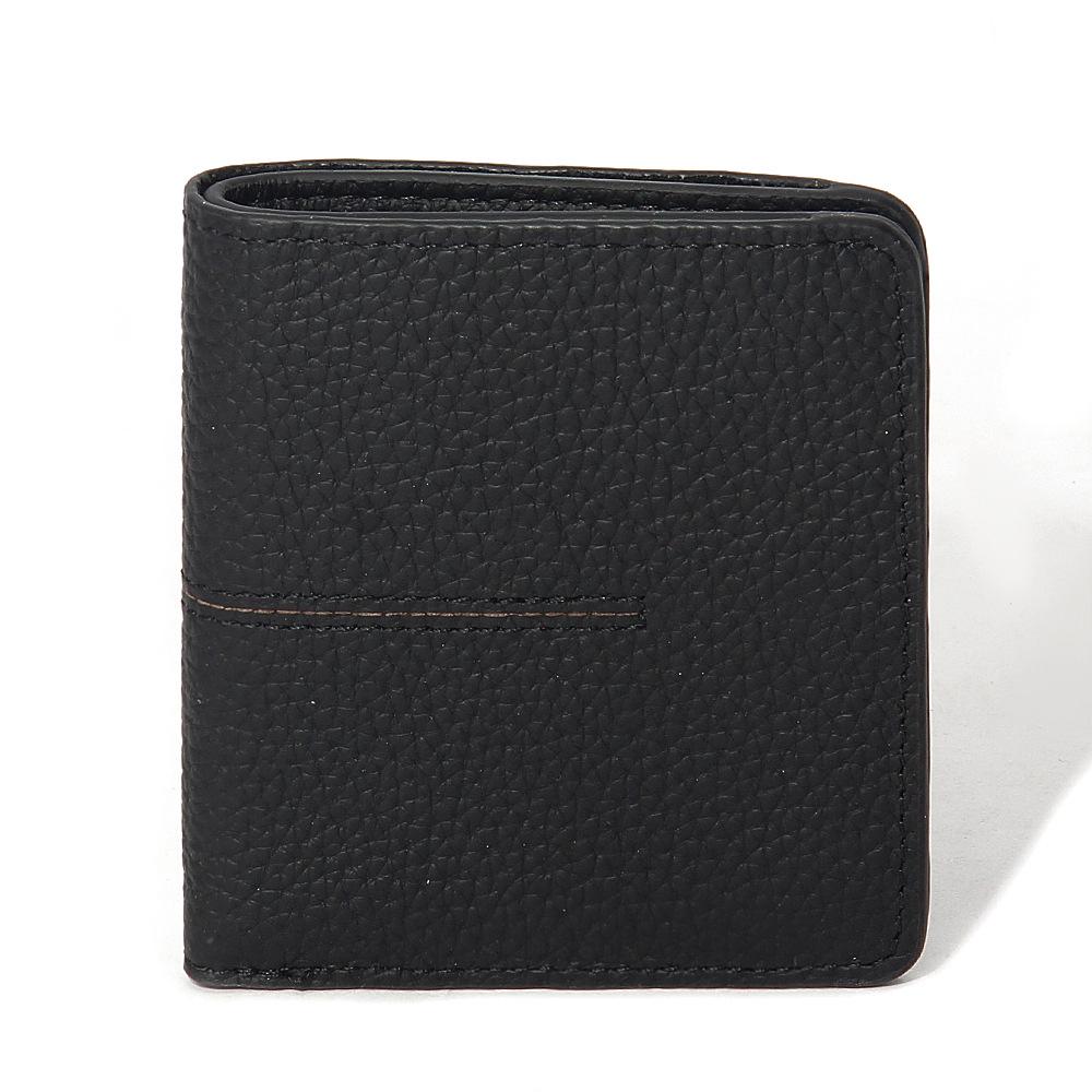 Dámska ultratenká peňaženka z pravej kože s RFID ochranou - Krátka, Viac priehradiek na karty, Jednoduché šitie