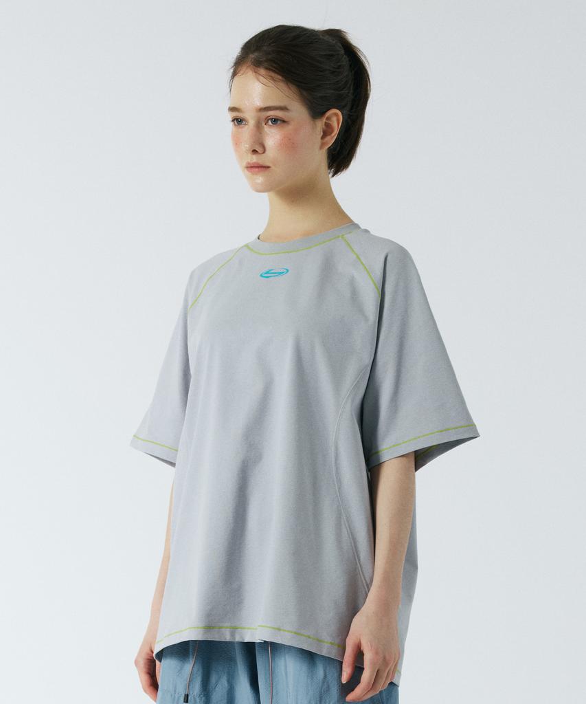 Sanlo [Unisex] Quick-Dry Lightweight Short Sleeve - Light Grey