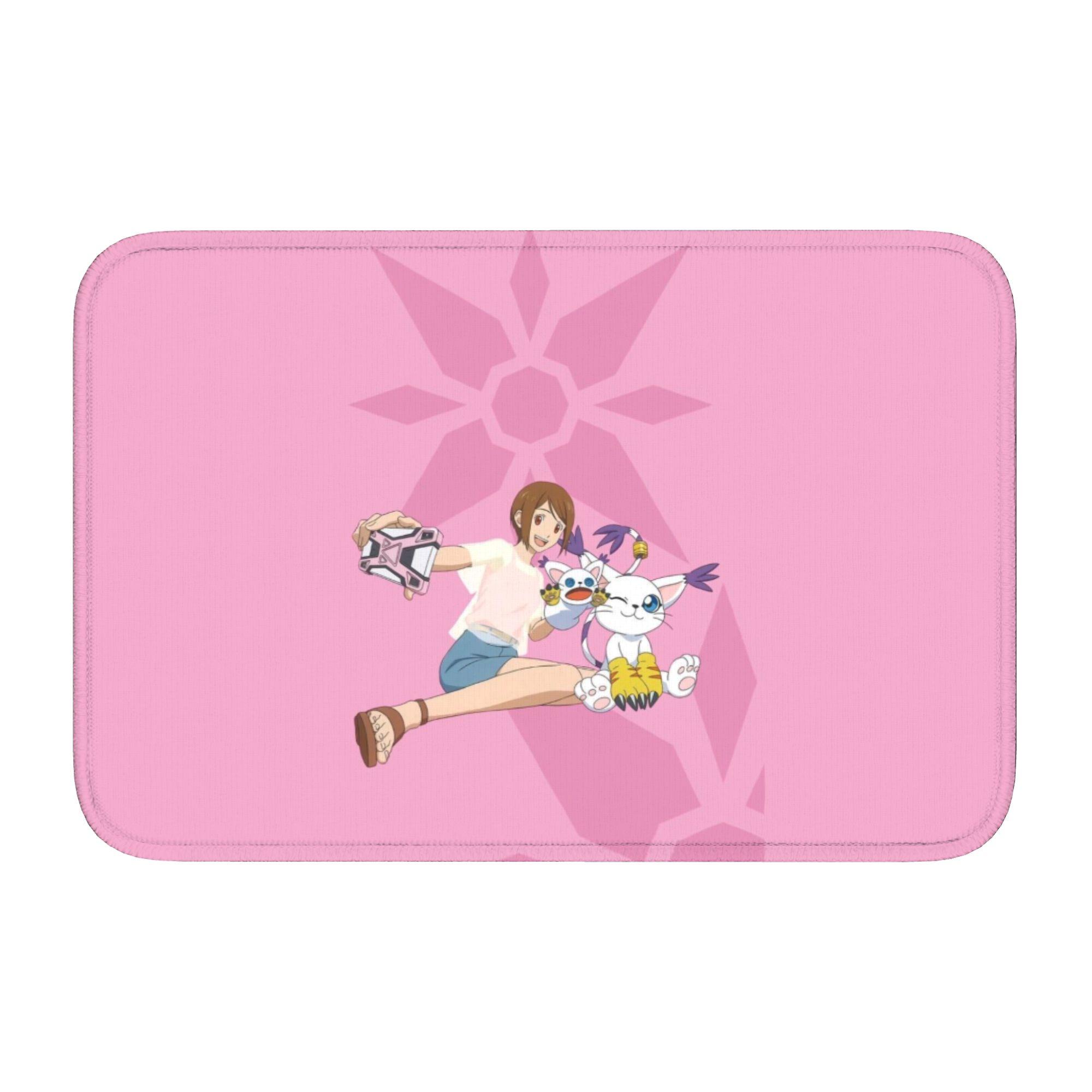 

Digimones Adventure Anime Front Door Floor Entrance Welcome Mat Outdoor Kitchen Bathroom Doormat Toilet Carpet Rug Footpad 60cm x 90cm