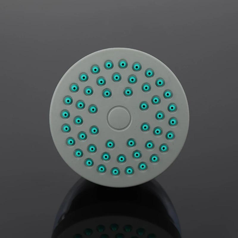 1Pc Shower Head ABS Chrome Handheld Water Saving Rround Shower Faucet Head Universal Bathroom SPA Shower Head