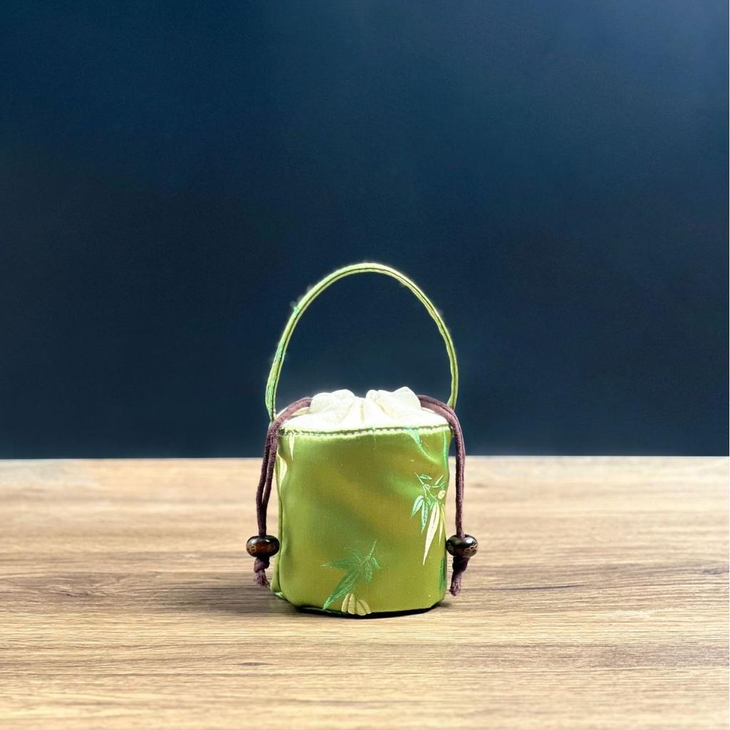 Teacup Storage Bag Outdoor Portable Tea Set Single Cup Accompanying Bag Protective Bag Fabric Packaging Gift Box