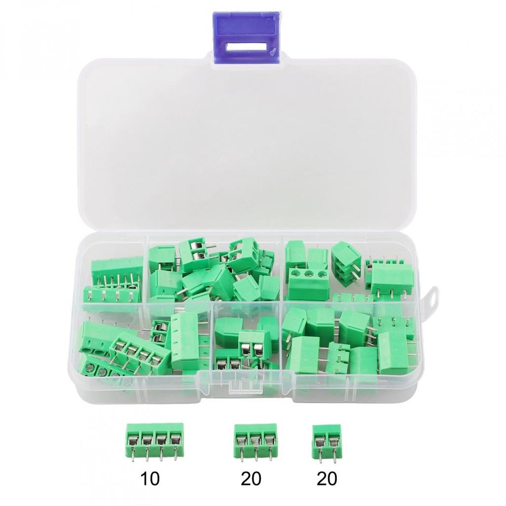 Screw Terminal Block Kit with 20 Two Pin 20 Three Pin 10 Four Pin Units